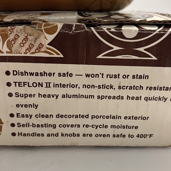 Ekco Eterna Country Garden Teflon Covered Sauce Pan NOS in box - Picture 10 of 11